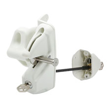 LokkLatch&reg; Deluxe, Keyed Alike (White) - LLDABW-KSA  DISCONTINUED PRODUCT!!ONLY 2 LEFT IN STOCK