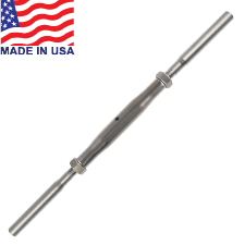 Classic Handy Crimp Swage to Swage Turnbuckle (Short Barrel) (3/16") - 27-412-6S 