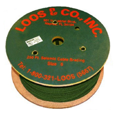 3/16" Seismic Cable, Green, 250ft. Spool - GR6-CBL 