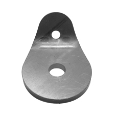 Mill Finished Seismic Anchoring Fitting, 1/2" Bolt - SAF8-1/2  (For Use With Black Cable)
