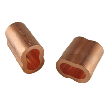 Nicopress Copper Oval Sleeves - 3/8" (6ea) - 18-23-H5 