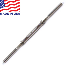 Traditional Handy Crimp Swage to Swage Turnbuckles  (Short Barrel) - 3/16" - 14TT2CLL316SS 