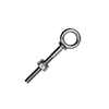 1/4" x 2" Stainless Steel Shoulder Eye Bolt (Forged)