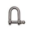 3/16" Stainless Steel Screw Pin 'D' Shackle 