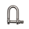 1/4" Stainless Steel Screw Pin 'D' Shackle 