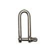 3/16" Stainless Steel Long Screw Pin 'D' Shackle 