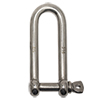 1/2" Stainless Steel Long Screw Pin 'D' Shackle 