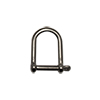 1/4" Stainless Steel Wide Screw Pin 'D' Shackle 