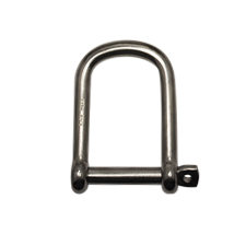 5/16" Stainless Steel Wide Screw Pin 'D' Shackle 