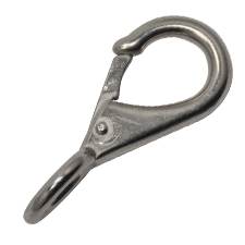 Stainless Steel Fixed Eye Snap Hook (5/8")