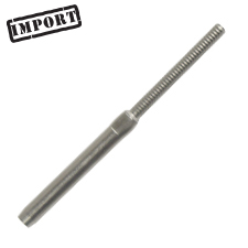 Handy Crimp Threaded Stud w/ Wrench Flats (LH)  - 3/16" - (Import) 