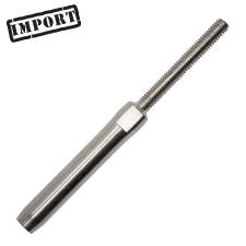 Threaded Stud w/ Wrench Flats (LH) - 1/4" - (Import) 