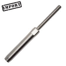 Threaded Stud w/ Wrench Flats (RH) - 1/4" - (Import) 