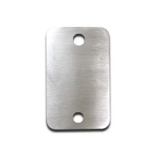 Stainless Steel Base Plate 2 1/2" x 4" x 1/4" - Brushed Finish 
