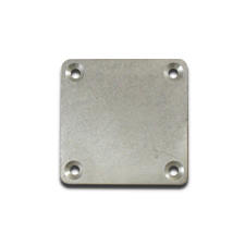 Stainless Steel Base Plate 3 3/8" x 3 3/8" x 3/16" - Mill Finish 