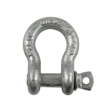 3/8" Screw Pin Anchor Shackle (Galvanized) 