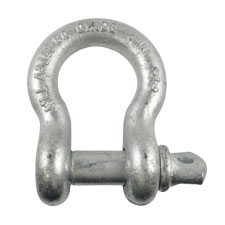 3/4" Screw Pin Anchor Shackles (Galvanized) 