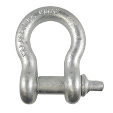 1" Screw Pin Anchor Shackle (Galvanized) 