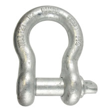 1-1/4" Screw Pin Anchor Shackle (Galvanized) 