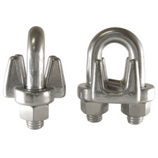 Precision Cast Stainless Steel Wire Rope Clip - 33HWRC324 