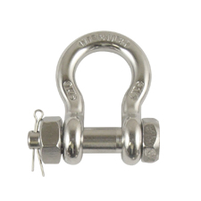 5/16" Stainless Steel  Bolt Type Anchor Shackle 