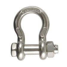 1/2" Stainless Steel  Bolt Type Anchor Shackle 