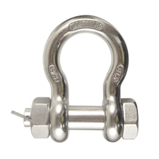 5/8" Stainless Steel  Bolt Type Anchor Shackle 