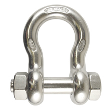 7/8" Stainless Steel  Bolt Type Anchor Shackle 