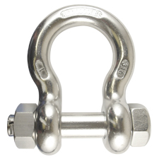 1" Stainless Steel  Bolt Type Anchor Shackle 