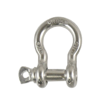 1/4" Stainless Steel  Screw Pin Anchor Shackle 