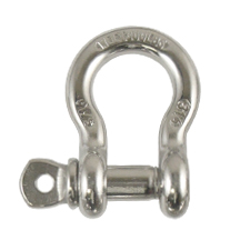 5/16" Stainless Steel  Screw Pin Anchor Shackle 