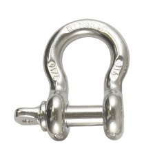 7/16" Stainless Steel  Screw Pin Anchor Shackle 
