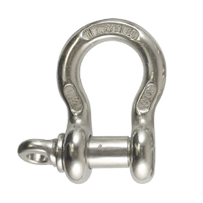 1/2" Stainless Steel  Screw Pin Anchor Shackle 