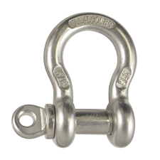 5/8" Stainless Steel  Screw Pin Anchor Shackle 