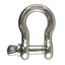 3/4" Stainless Steel  Screw Pin Anchor Shackle 