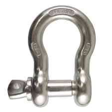 7/8" Stainless Steel  Screw Pin Anchor Shackle 