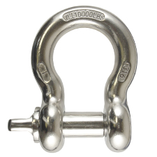 1" Stainless Steel  Screw Pin Anchor Shackle 