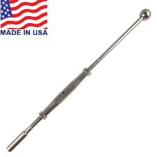 Classic Ball End Turnbuckle (Short Barrel) (3/16") (3-1/2" Post) - 19-316-10BS-L 