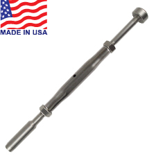 Classic Button End Turnbuckle (Short Barrel)  (3/16") - 19-316-10FS 