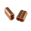 Nicopress Copper Oval Sleeves - 1/4" (10ea) - 18-10-F6 