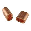 Nicopress Copper Oval Sleeves - 3/8" (6ea) - 18-23-H5 