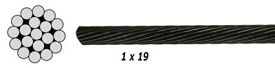 Black Powder Coated Wire Rope