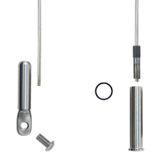 Cable Railing Assemblies - 4300 Series 2" Long Receiver 