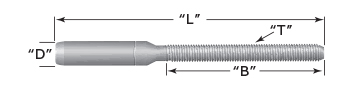 Threaded Stud Schematic