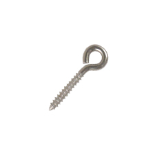 3/16" x 1" Stainless Steel Lag Eye Bolt Plain, Non-Welded 