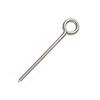 1/4" x 3" Stainless Steel Lag Eye Bolt Plain, Non-Welded 