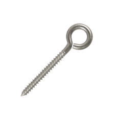 3/8" x 3" Stainless Steel Lag Eye Bolt Plain, Non-Welded 