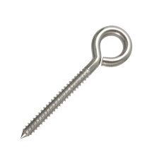 1/2" x 4" Stainless Steel Lag Eye Bolt Plain, Non-Welded 