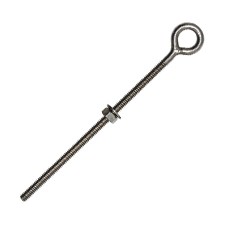 1/4" x 6" Stainless Steel Plain Eye Bolt (Welded)