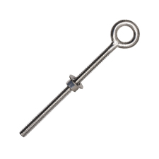 3/8" x 6" Stainless Steel Plain Eye Bolt (Welded)